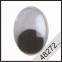2 Plakogen ovaal, diverse kleuren-Zwart-10mm, , 4827210