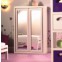 Garderobekast, 2-deurs, wit, Dolls House Emporium, 4928