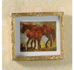 Schilderij met paarden