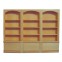 Plankenkast, 3-delen, blank hout, Bare Essentials, BEF060