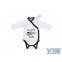 Overslag Romper 'Cool little dude' Wit+Navy, Very Important Baby, VIB-BSTWN3140