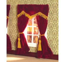 Red Velvet Curtains                                         