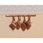 Messing mokken, 4 stuks                                   , Dolls House Emporium, 4111