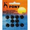 Drukknopen 11 mm zwart, , Pony76563