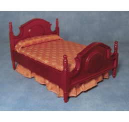 Bed, 2-persoons, mahonie