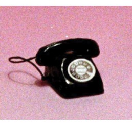 Zwarte telefoon