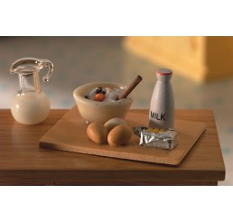 Taart ingredienten met plank                     