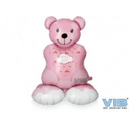 Folie Ballon Beer 89cm 'Baby Girl' Roze