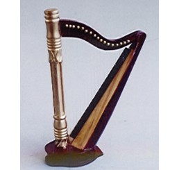 Vergulde harp / Mahonie