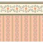 zalm/roze bloemetjes behang                           , Dolls House Emporium, 7148