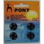 Drukknopen 15 mm zwart, Pony, 073 76566
