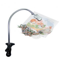 Loep 85mm met licht op flexibele arm met klembevestiging 