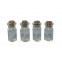 Voorraadflesje met kurk, 4 stuks, Streets Ahead, D1239