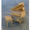 Piano met krukje, Bare Essentials, BEF163