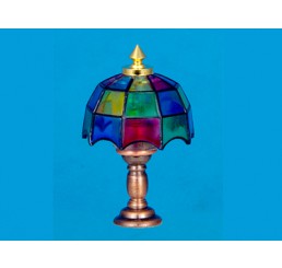 Tiffany tafellamp, gekleurd