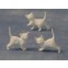 Witte kittens, 12 stuks, Babette Miniatures, DA75069