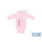 Overslag Romper 'BABY RULES: Hug me, Hold me, Feed me, Love me, Kiss me, AT ALL TIMES' Roze, Very Important Baby, VIB-BSTPP3104