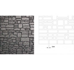Stenen muur,dubbelzijdig 10mm