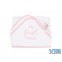 Badcape VIB My first Towel Wit+Roze, Very Important Baby, VIB-HTTWP01