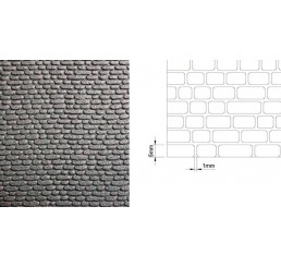 Stenen muur, dubbelzijdig 10mm