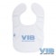 Slabber 'VIB' Wit+Licht Blauw, Very Important Baby, VIB-BTW07