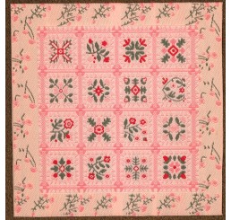 Pink Patchwork Rug or Blanket                               