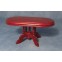Mahonie eet tafel met voet, ovaal, Streets Ahead, DF1529