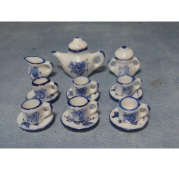 Blauw thee servies