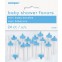 Kunststof mini babyflesjes blauw per 24 st, Nee, 13939U